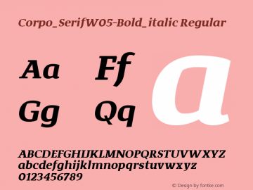 Corpo_SerifW05-Bold_italic