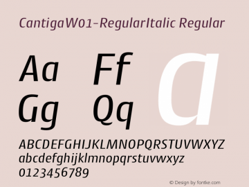 CantigaW01-RegularItalic