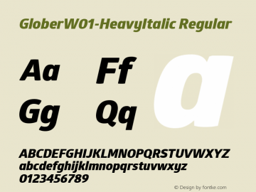 GloberW01-HeavyItalic