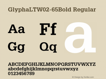 GlyphaLTW02-65Bold