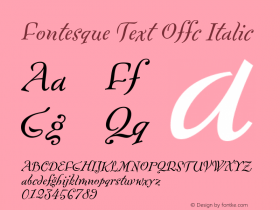 Fontesque Text Offc