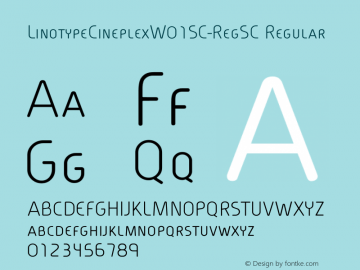 LinotypeCineplexW01SC-RegSC