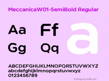 MeccanicaW01-SemiBold