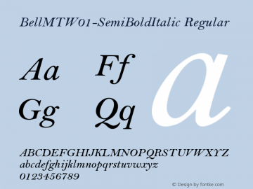 BellMTW01-SemiBoldItalic