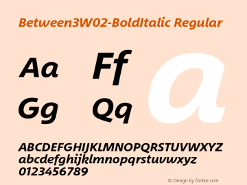 Between3W02-BoldItalic