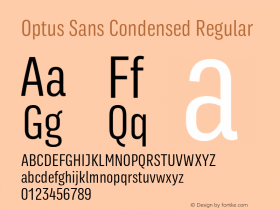 Optus Sans Condensed