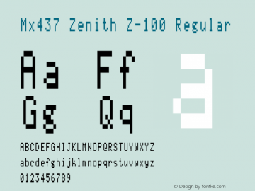 Mx437 Zenith Z-100