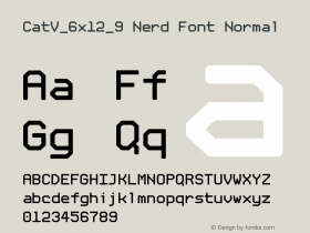 CatV_6x12_9 Nerd Font