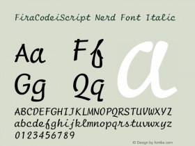 FiraCodeiScript Nerd Font