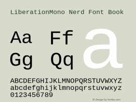 LiberationMono Nerd Font