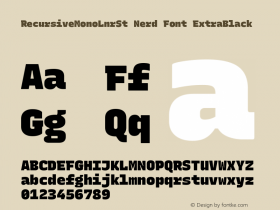 RecursiveMonoLnrSt Nerd Font