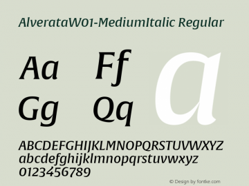 AlverataW01-MediumItalic