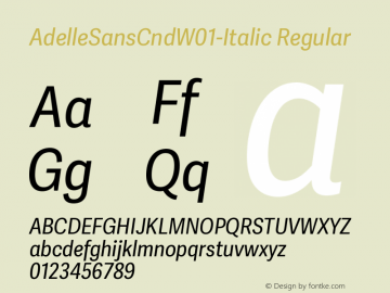 AdelleSansCndW01-Italic