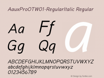 AauxProOTW01-RegularItalic