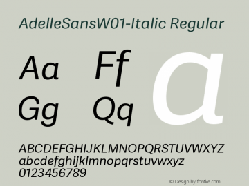 AdelleSansW01-Italic