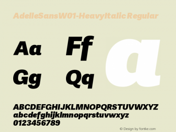 AdelleSansW01-HeavyItalic