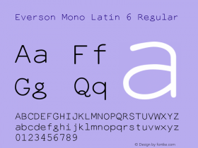 Everson Mono Latin 6