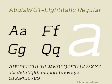 AbulaW01-LightItalic