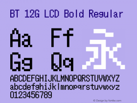 BT 12G LCD Bold