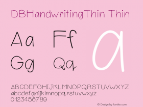 DBHandwritingThin