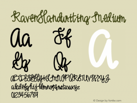 RavenHandwriting