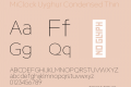 MiClock Uyghur Condensed