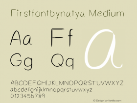 Firstfontbynatya