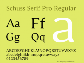 Schuss Serif Pro