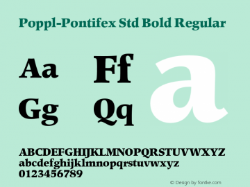 Poppl-Pontifex Std Bold