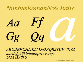 NimbusRomanNo9