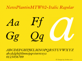 NewsPlantinMTW02-Italic