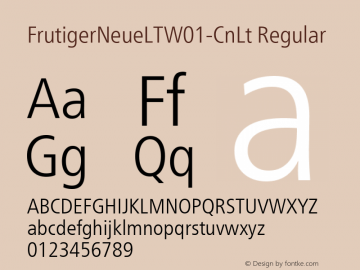 FrutigerNeueLTW01-CnLt