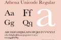 Athena Unicode