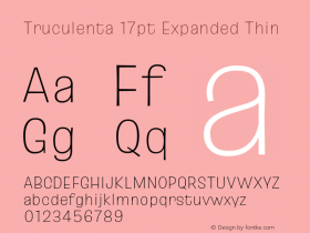 Truculenta 17pt Expanded