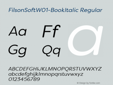 FilsonSoftW01-BookItalic