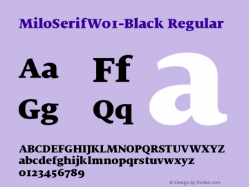 MiloSerifW01-Black