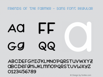 Friends of the Farmer - Sans Font