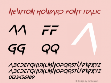 Newton Howard Font