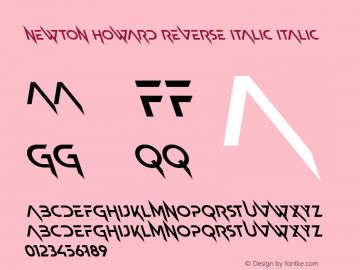 Newton Howard Reverse Italic