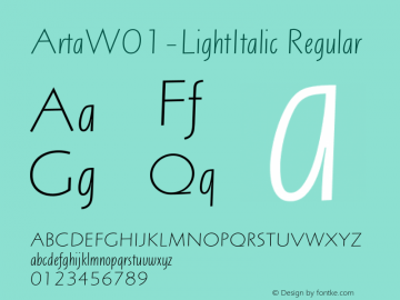 ArtaW01-LightItalic