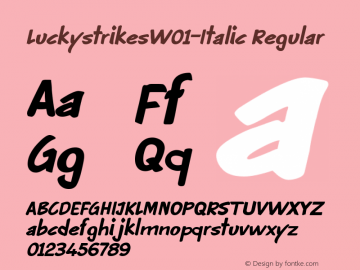 LuckystrikesW01-Italic