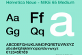 Helvetica Neue - NIKE