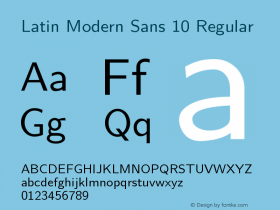 Latin Modern Sans