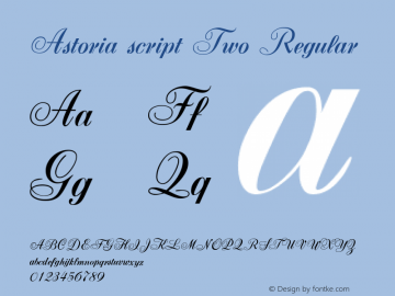 Astoria script Two