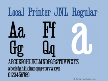 Local Printer JNL