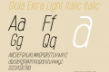 Giola Extra Light Italic