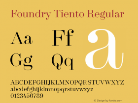 Foundry Tiento