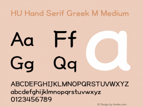 HU Hand Serif Greek M