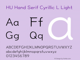 HU Hand Serif Cyrillic L