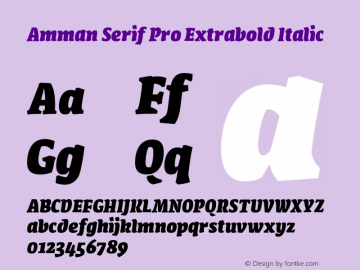 Amman Serif Pro